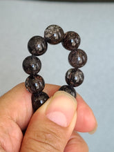 Load image into Gallery viewer, Vòng Đá Thạch Anh Tóc Đen Đậm VIP, 9mm - 9.5 mm (Black Rutilated Quartz)
