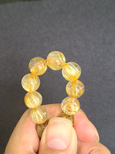 Load image into Gallery viewer, Vòng Đá Thạch Anh Tóc Vàng VIP, 9.5mm - 10mm ( Golden Rutilated Quartz)
