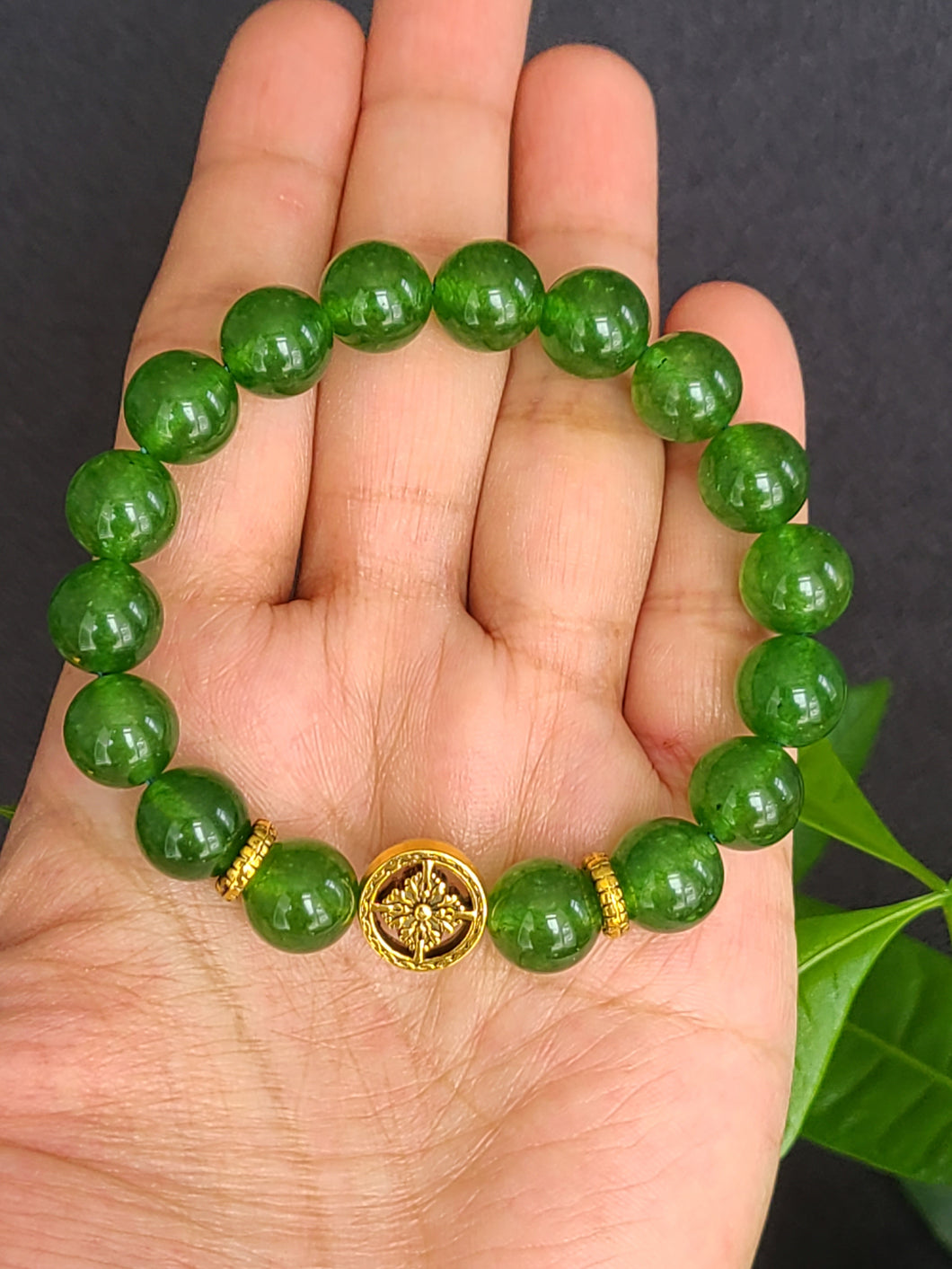 Vòng Đá Ngọc Bích,10mm (Nephrite)