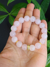 Load image into Gallery viewer, Vòng Đá Thạch Anh Hồng kết Hợp Charm,10mm ( Pink Quartz)
