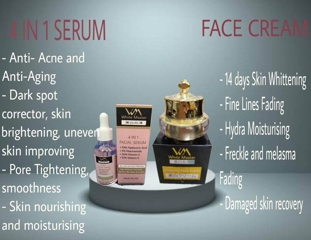 Combo Whitening Face cream and Serum