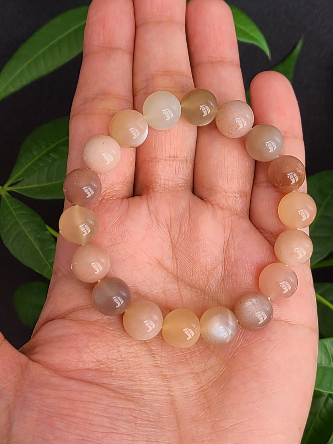 Vòng Đá Mặt Trời Đa Sắc, 10mm (Colorful Sunstone)